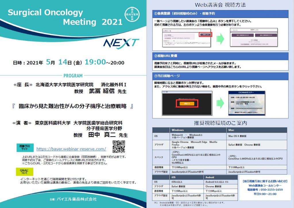 Surgical Oncology meeting 2021のポスター